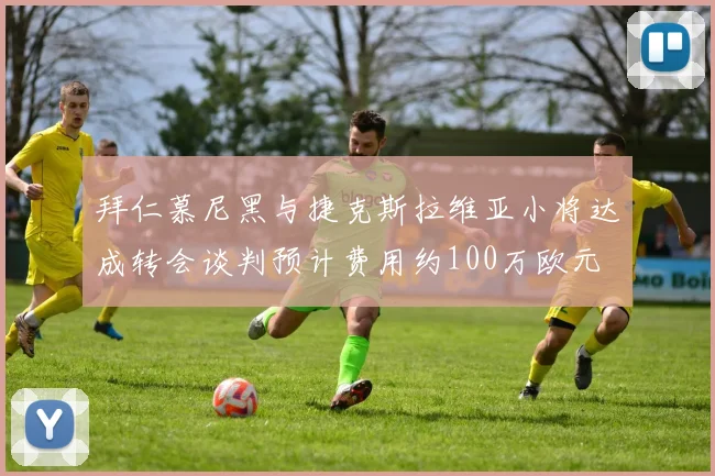 拜仁慕尼黑与捷克斯拉维亚小将达成转会谈判预计费用约100万欧元